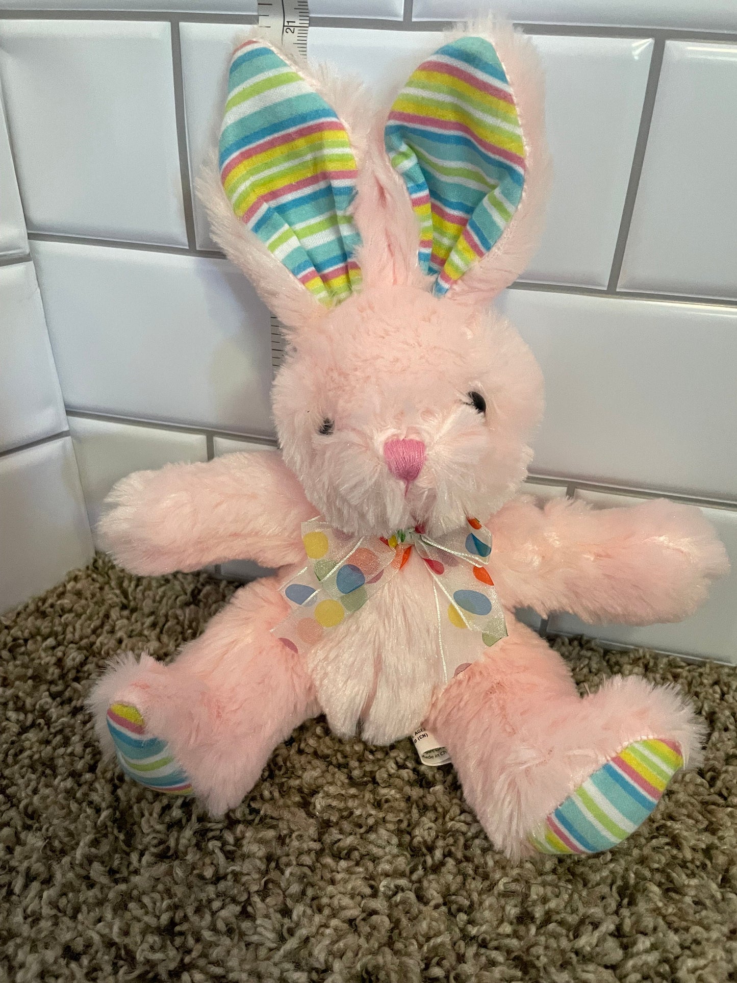 Burton and Burton Pink Bunny Plush - Rare Collectible
