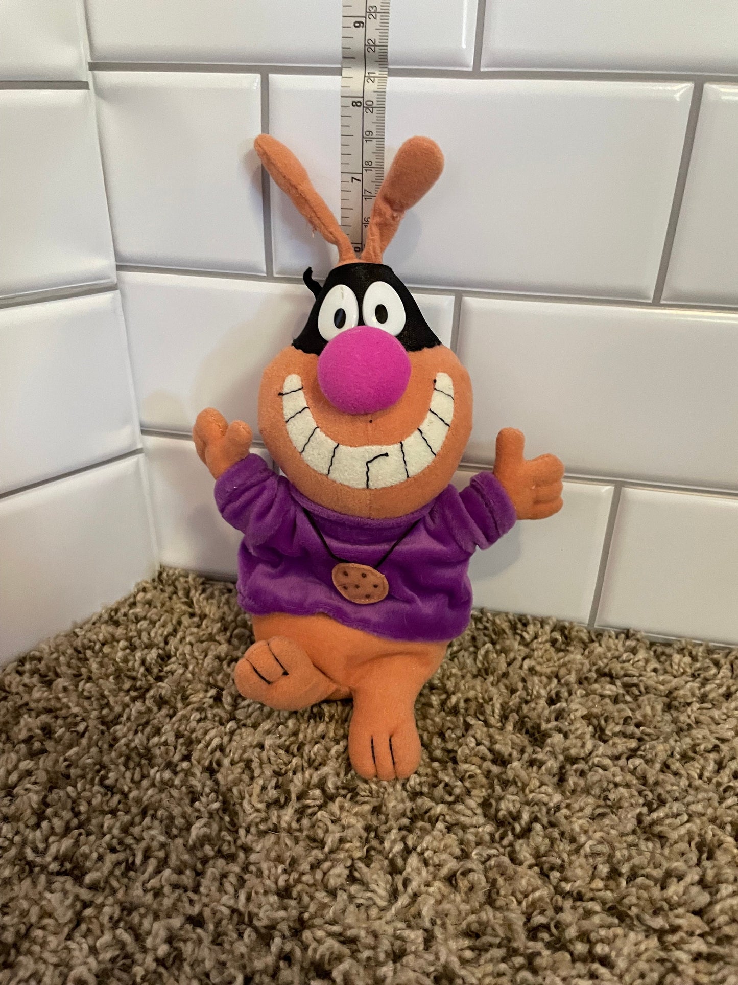 General Mills Orange Cookie Crisp Chip Hound Dog Plush 1997