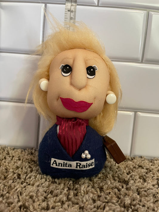 Russ vintage Anita Raise business woman plush