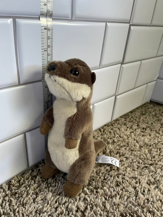 The petting zoo Small Brown River Otter plush