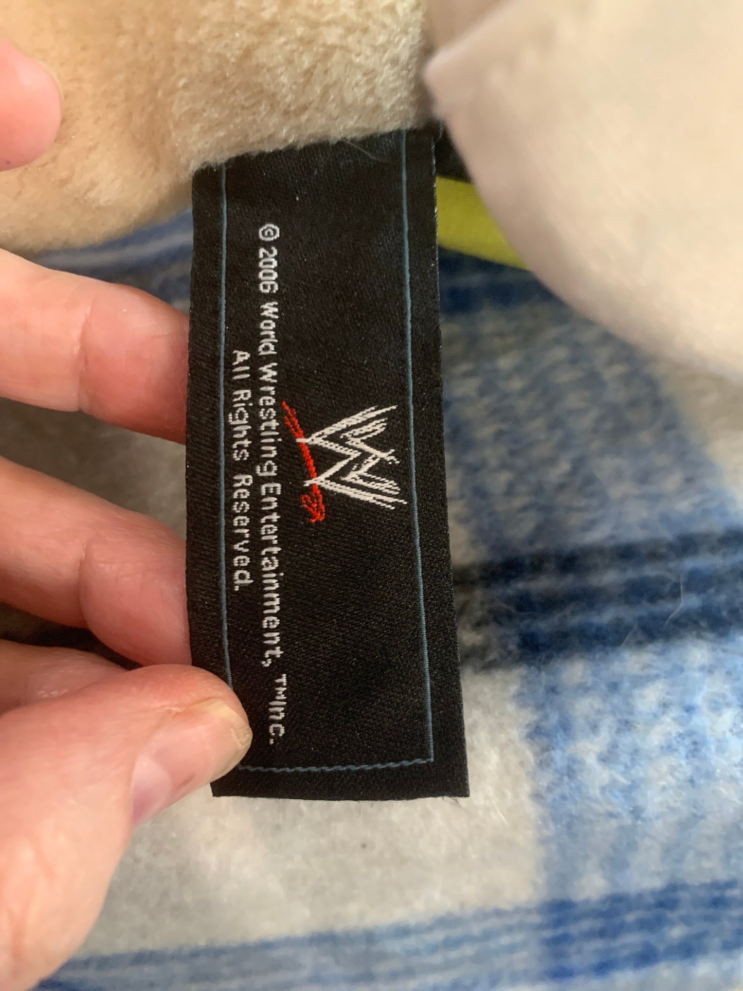Official WWE AEW CM Punk Teddy Bear Plush 17” Purchased at Wwe event