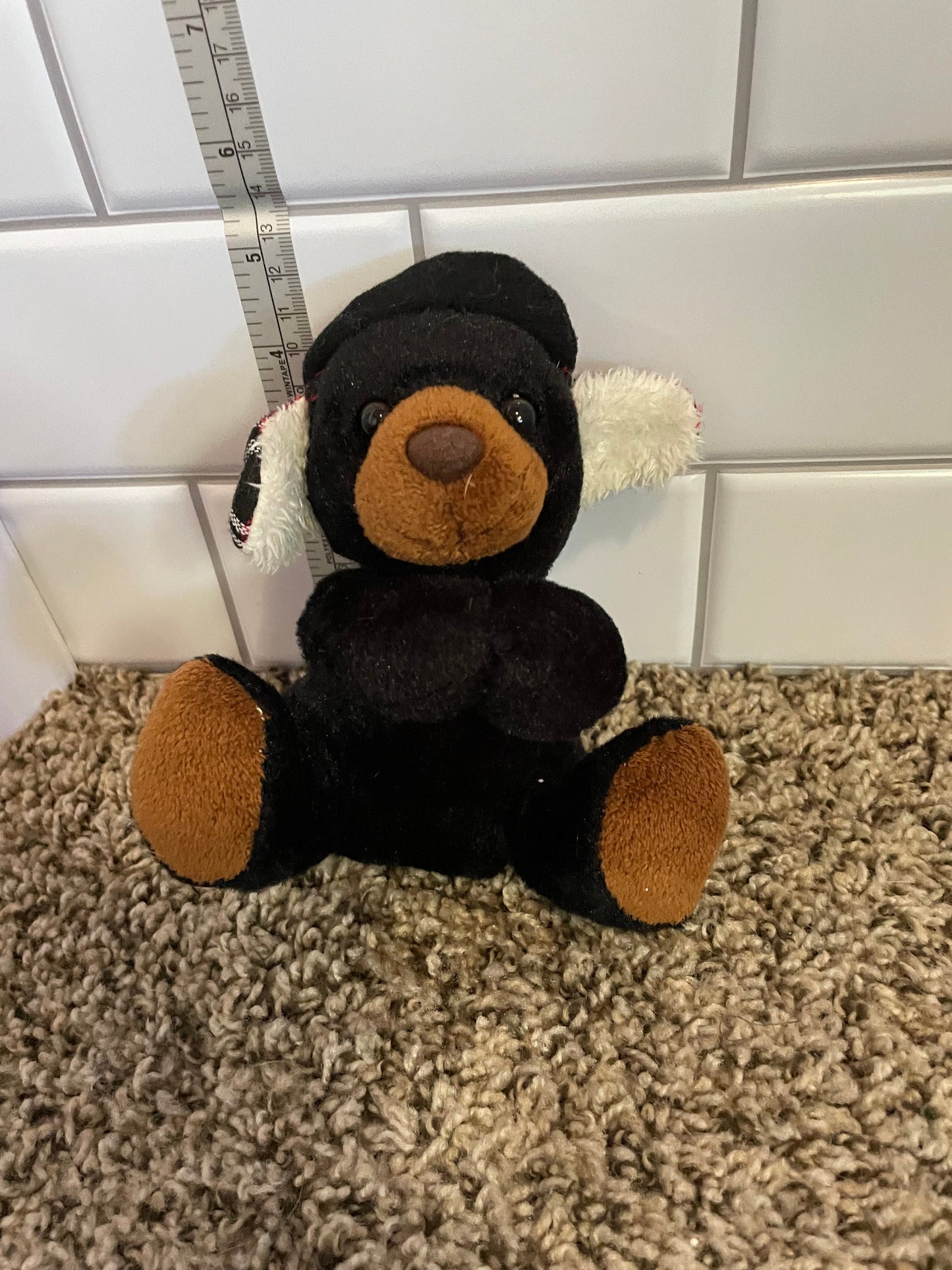 Wishpets Black And Tan Diego Teddy Bear Plush