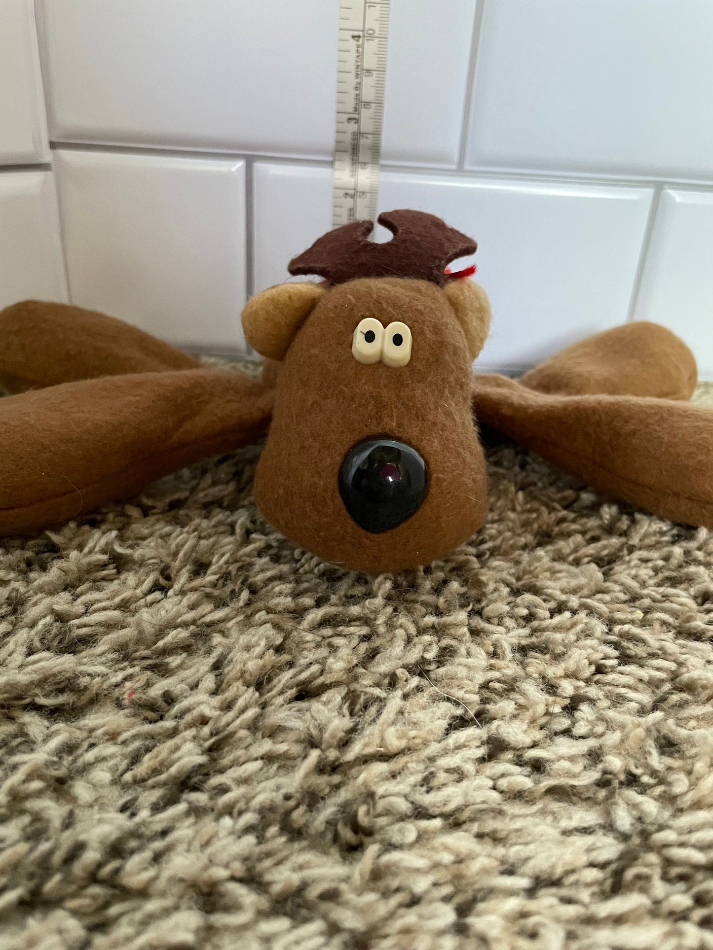 Rodney Christmas reindeer plush Hallmark 1979