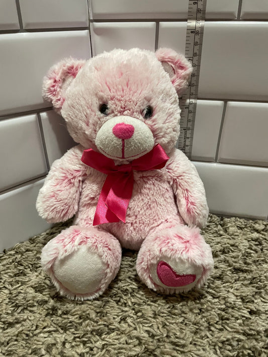 Inter-American pink heart teddy bear plush