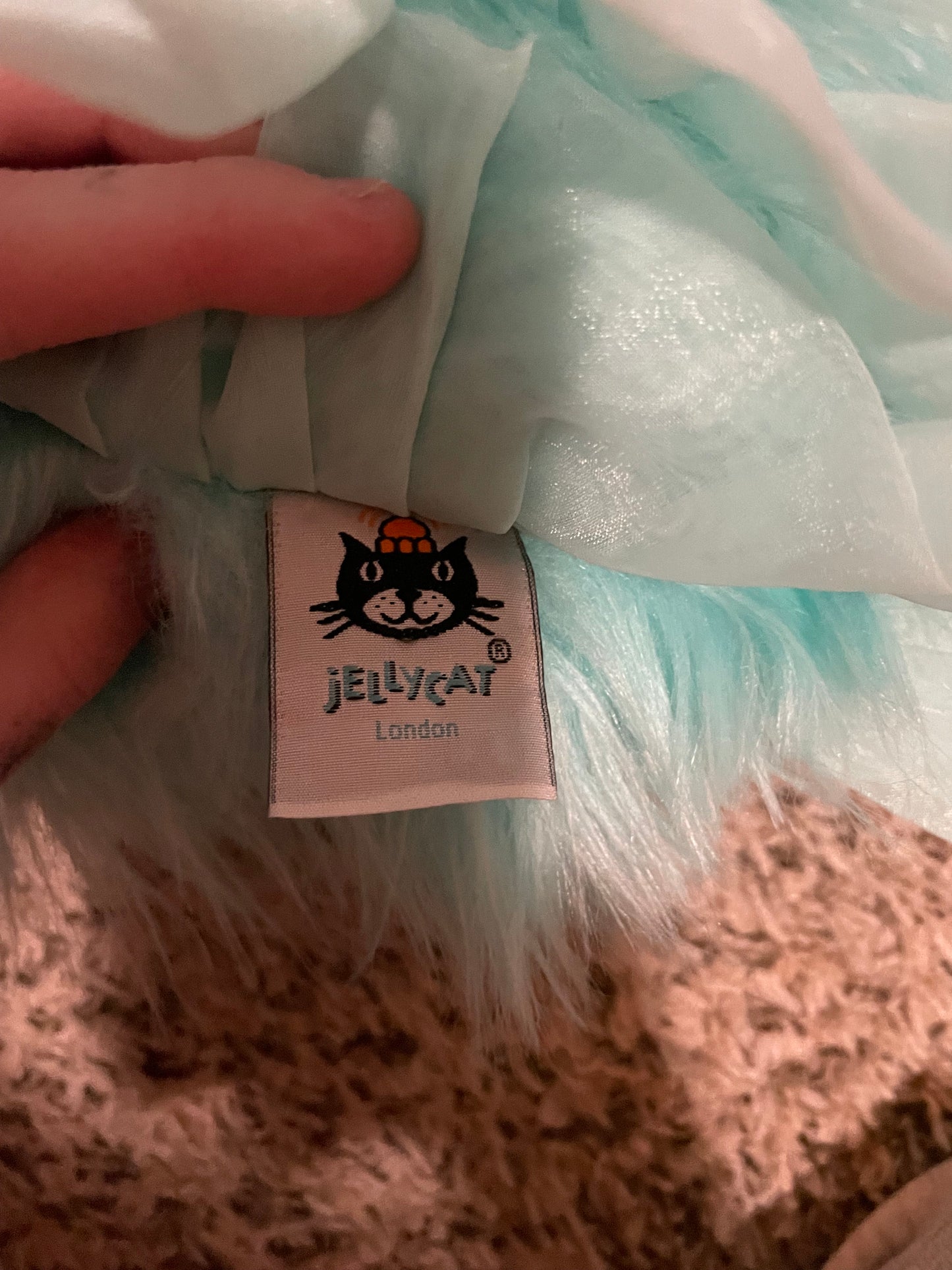 Jellycat Florrie Maflish Turquoise Fish Plush EUC