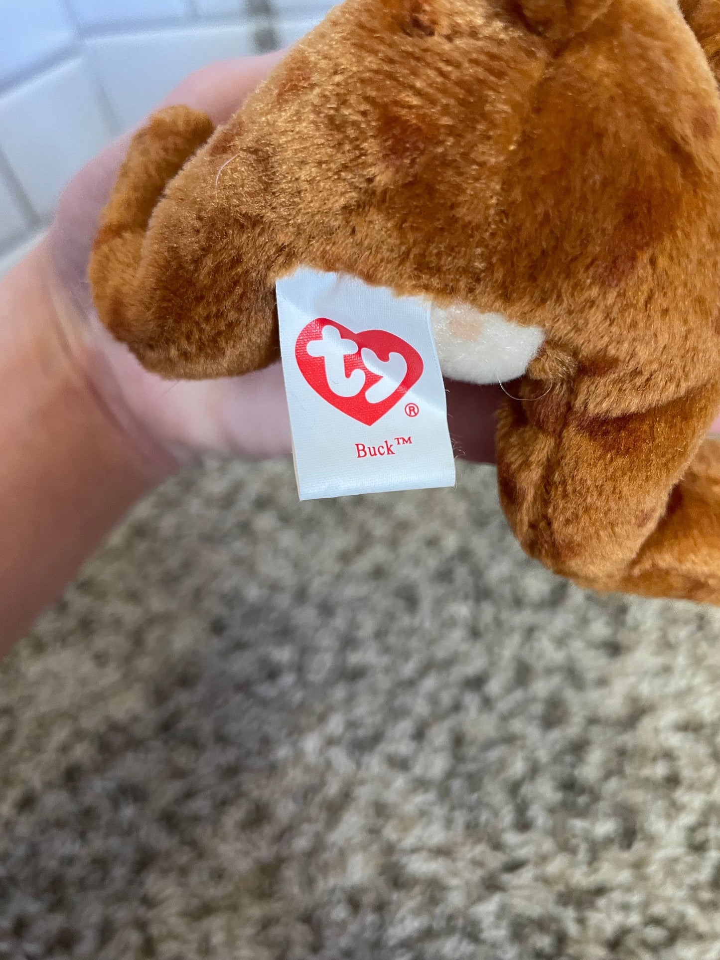 Ty Beanie Baby Buck the One Eyed Weasel Ice Age 3 Movie Rare