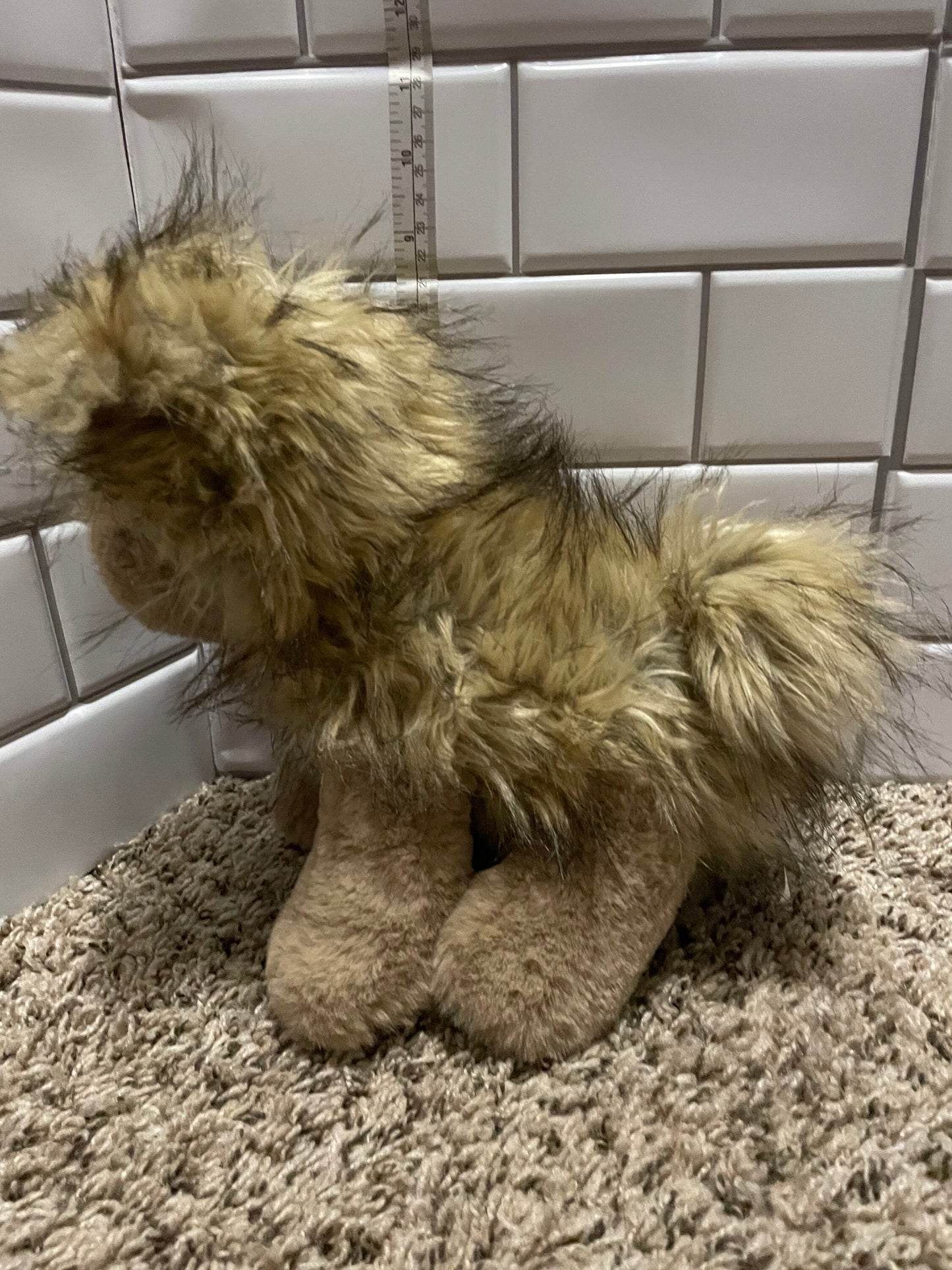 Mary Meyer Brown Variegated Shaggy Dog Plush