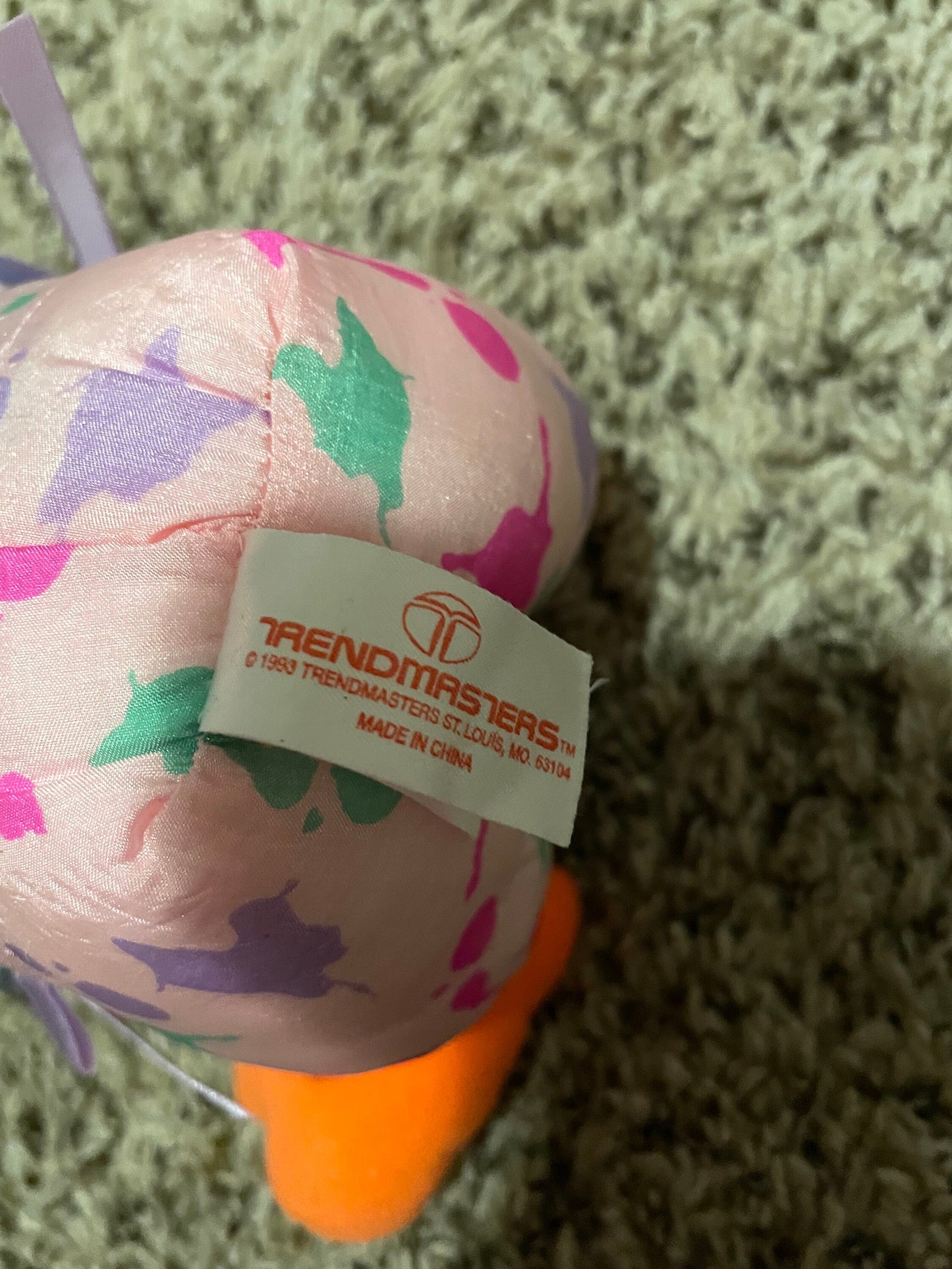 Vintage 1993 Trendmasters Nylon Bunny Plush