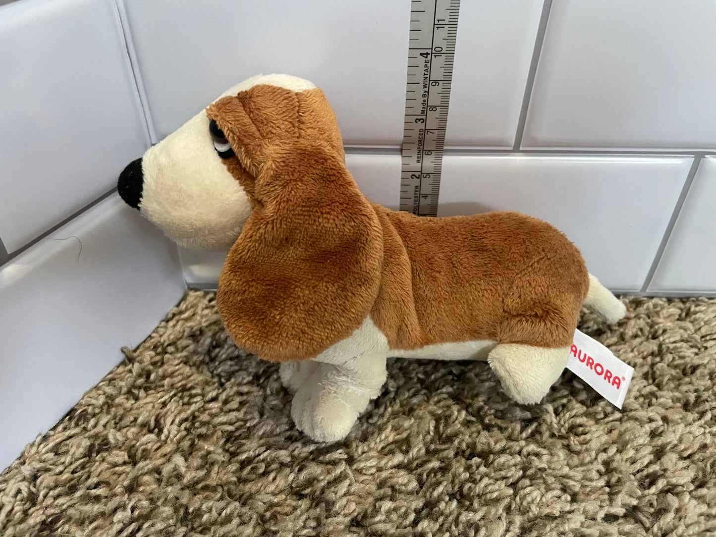 Aurora hush puppies basset hound plush