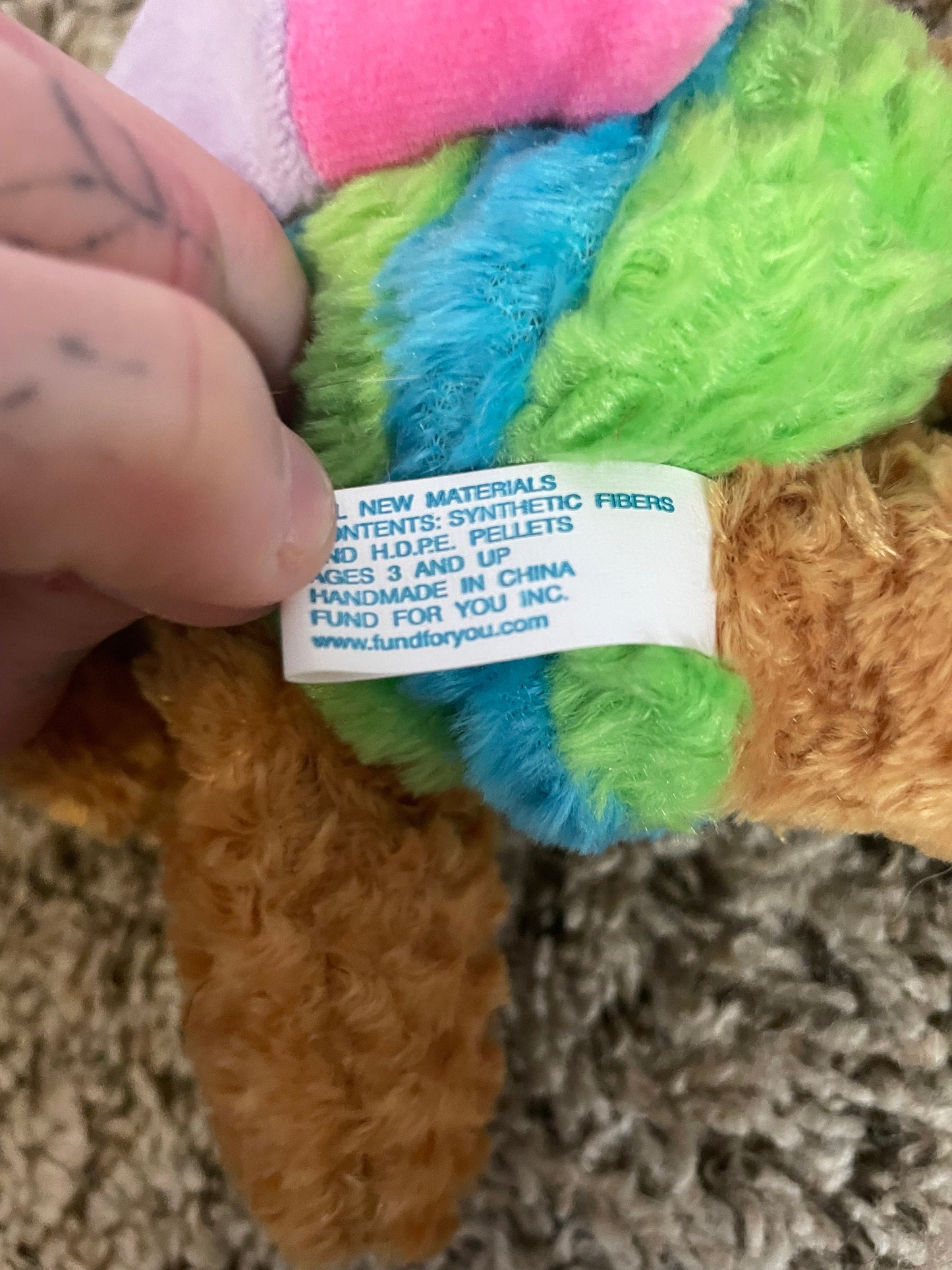 Fund for you Inc butterfly Teddy Bear plush