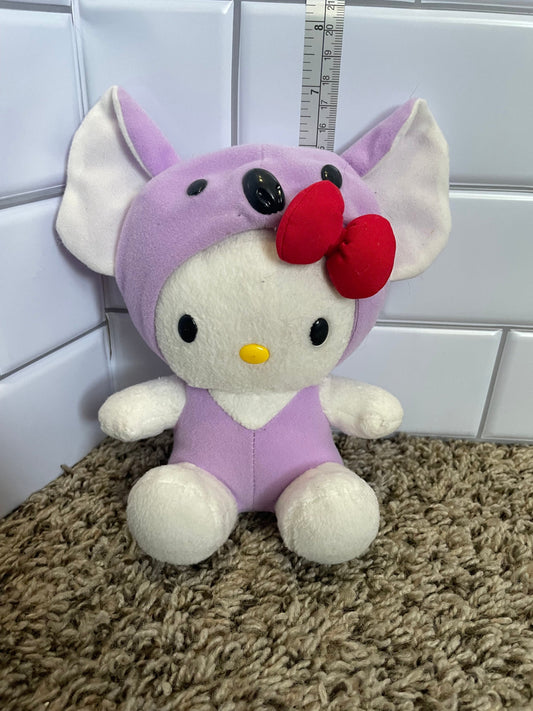 Hello kitty purple koala plush rare and hard to find