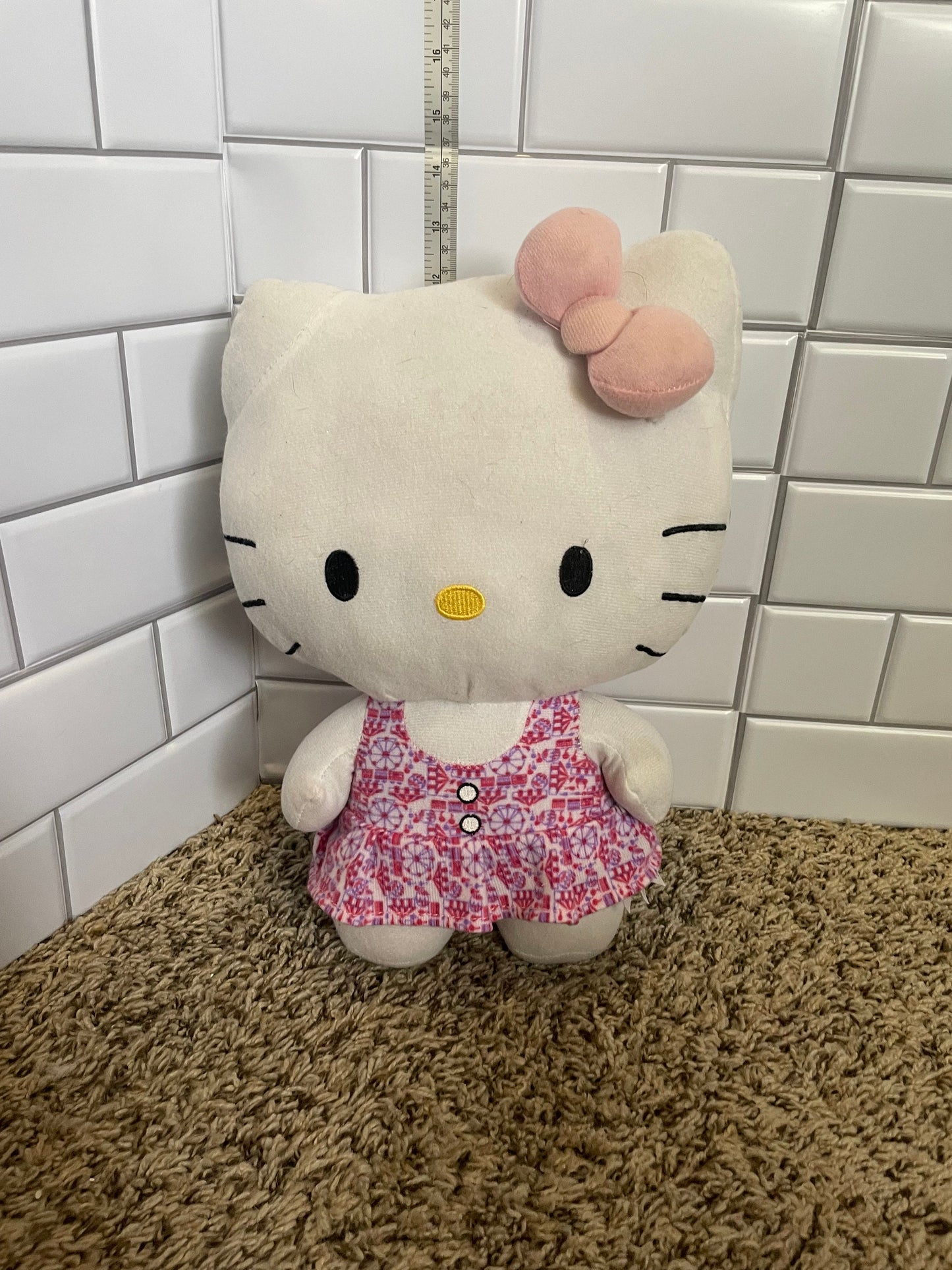 Hello Kitty doll floral dress plush. Large!