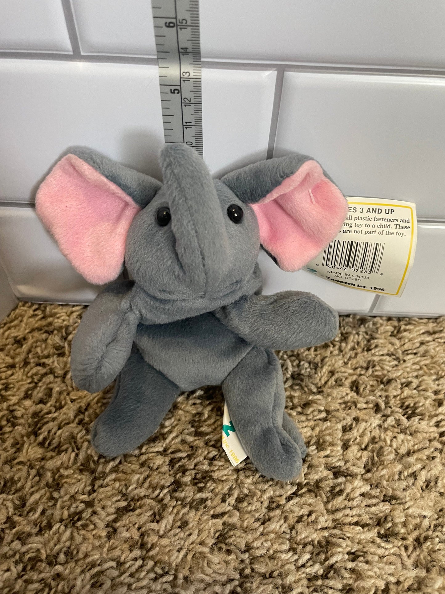 Huggable honeys elephant plush nwt