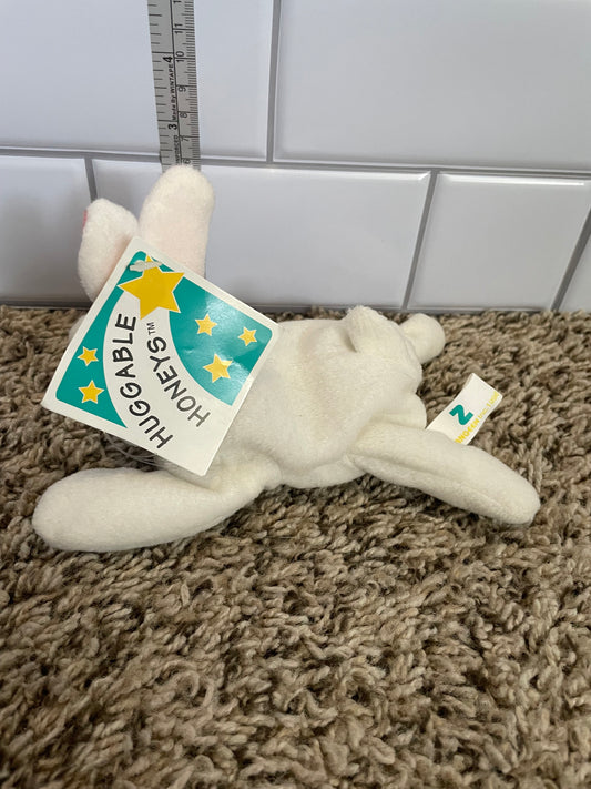 Huggable honeys white rabbit plush nwt