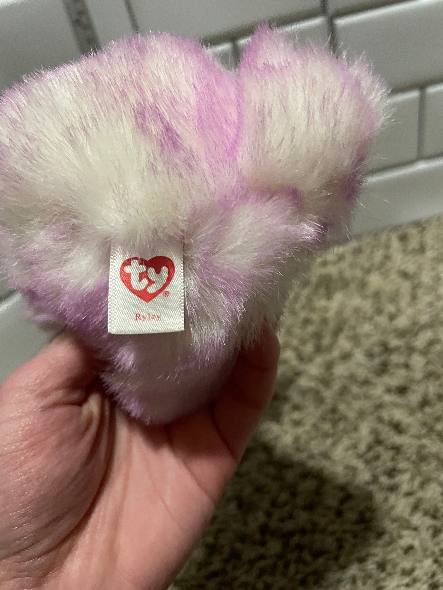Ty Ryley purple bunny Plush