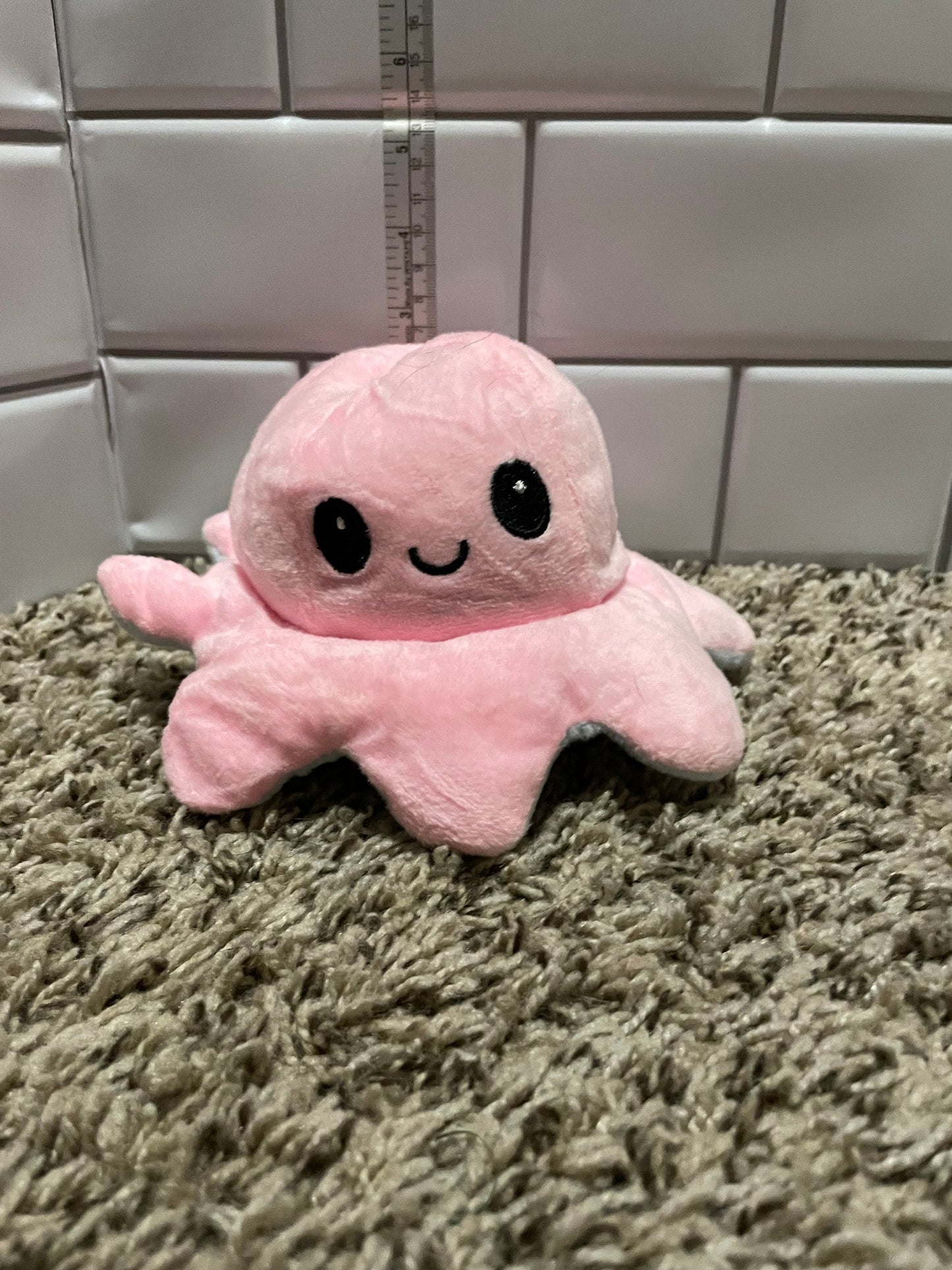 Reversible Octopus Plush Happy/Angry
