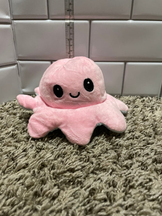 Reversible Octopus Plush Happy/Angry