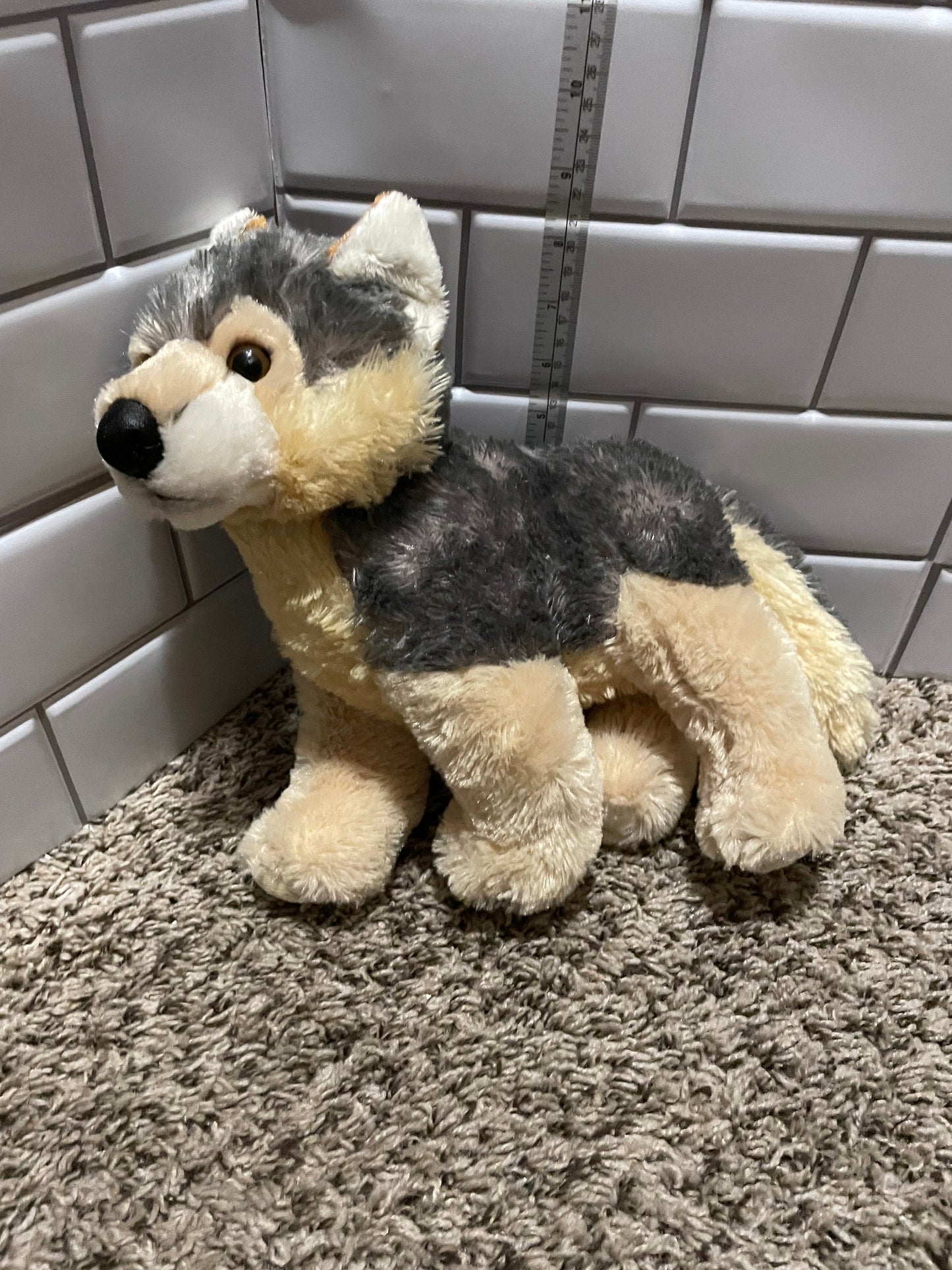 Aurora wolf plush