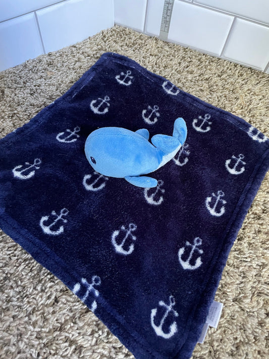 HB Hudson Baby whale lovey security blanket plush