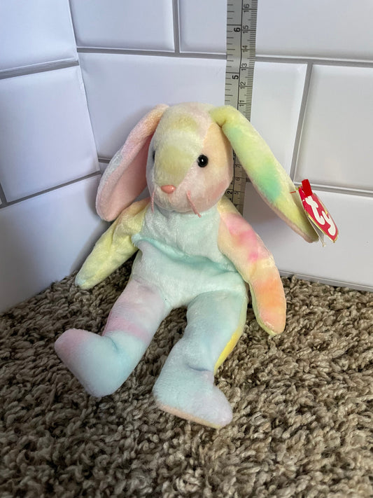 TY Pastel Tie Dye Hippie The Bunny plush NWT