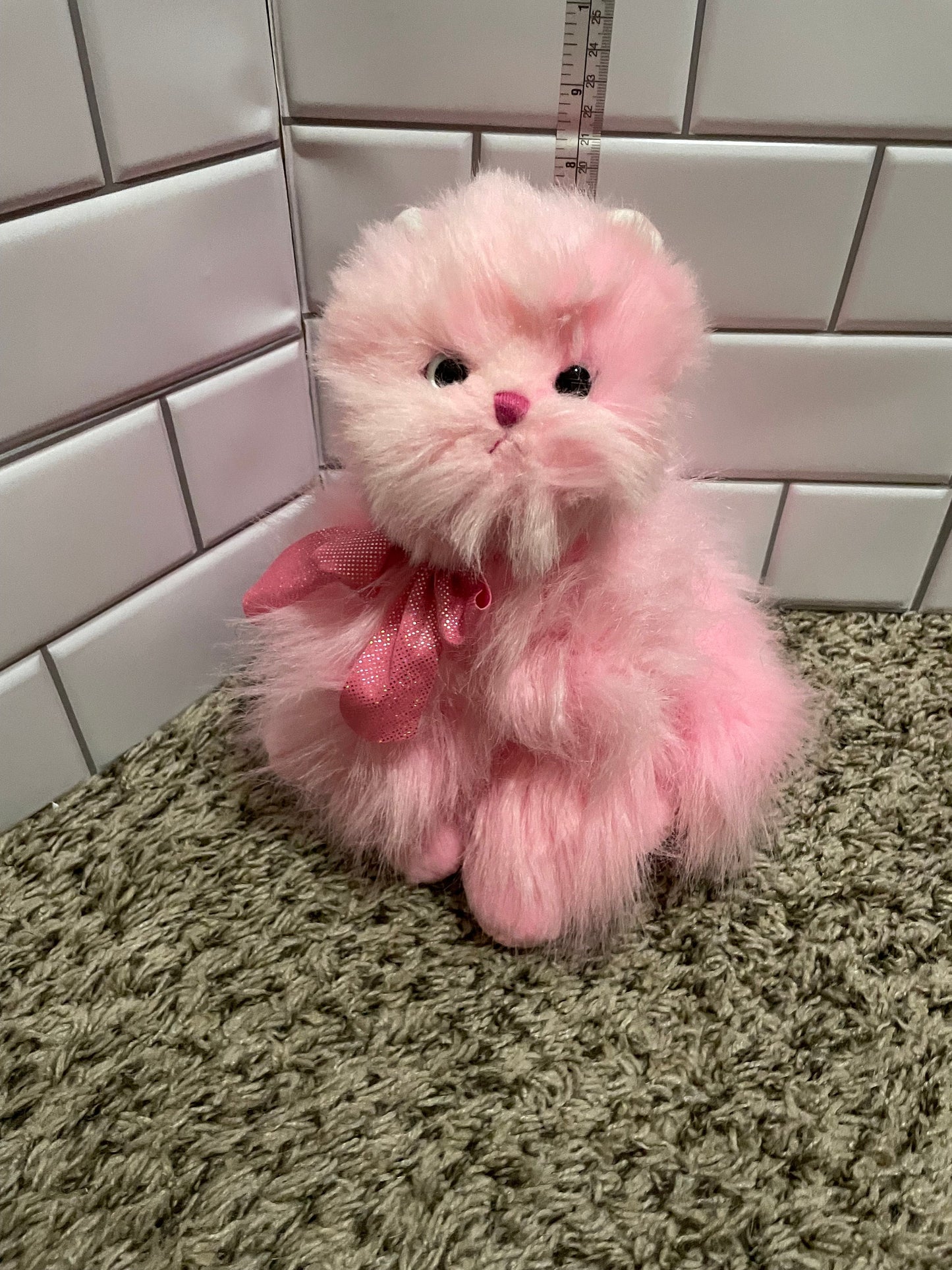 Ty Beanie Babies Orchid Pink Persian Kitty Cat Plush
