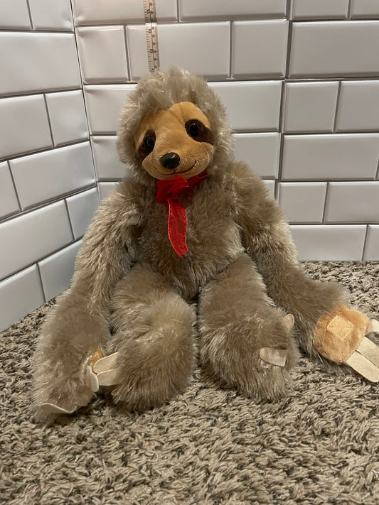 Sloth Plush Toy with Velcro Hands