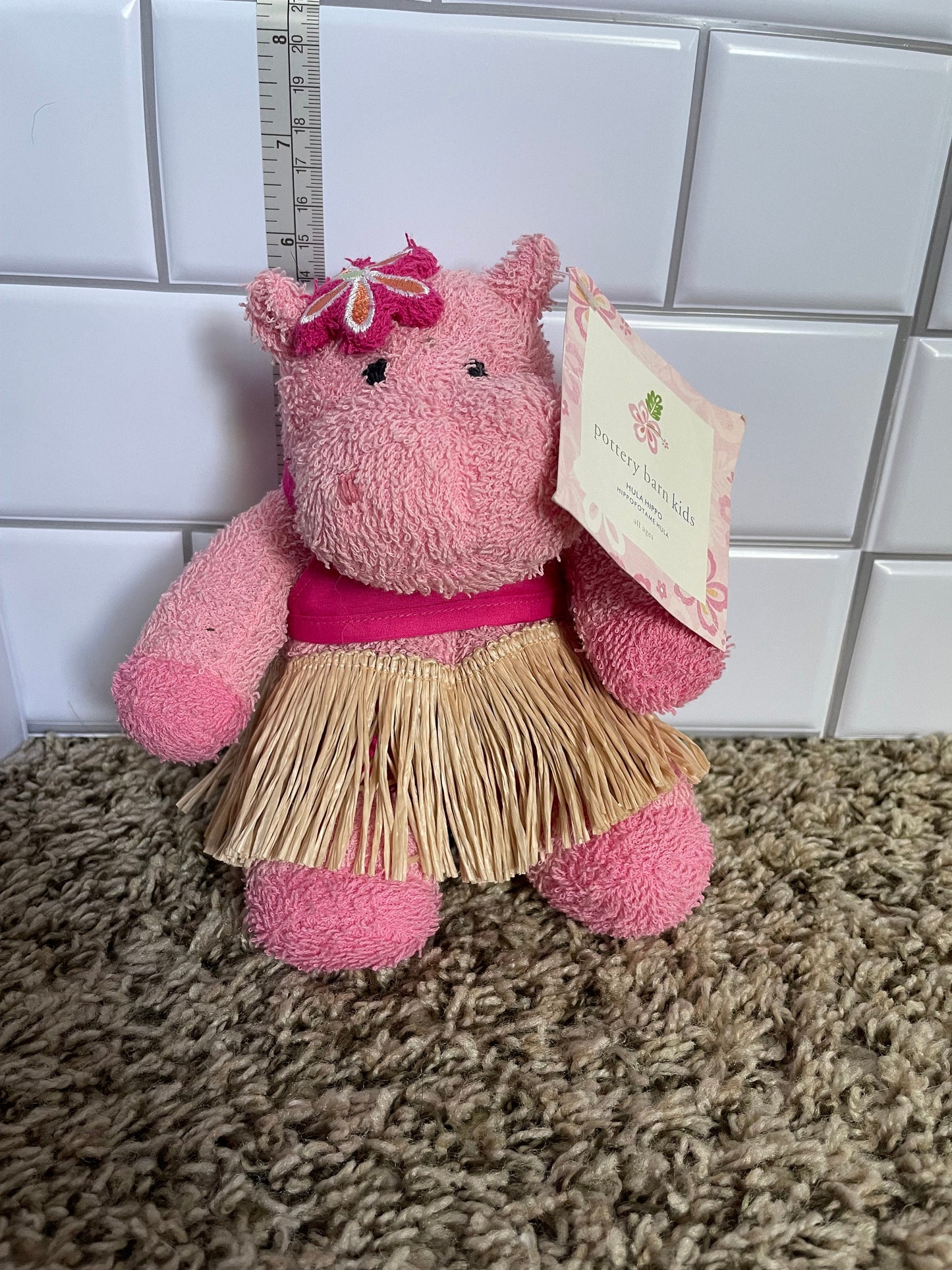 Pottery Barn Kids Plush Hula Hippo NWT