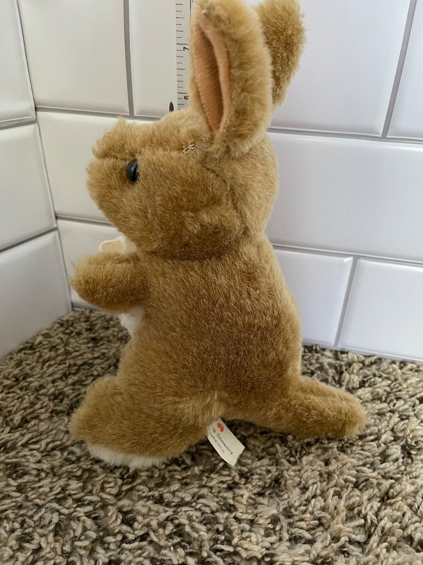 Boom Up brown and White Kangaroo Plush ￼With Joey And Boomerang