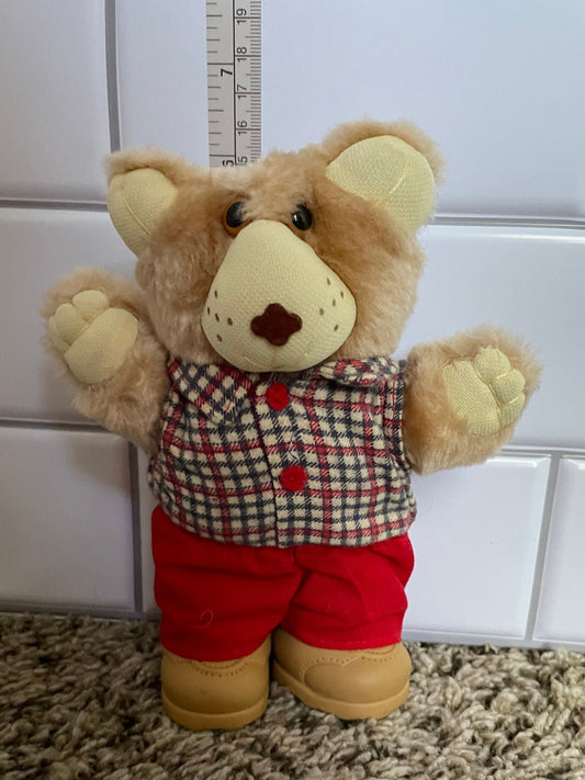 Furskins Brown And Tan Boone Furskin Pose-able Teddy Bush Plush