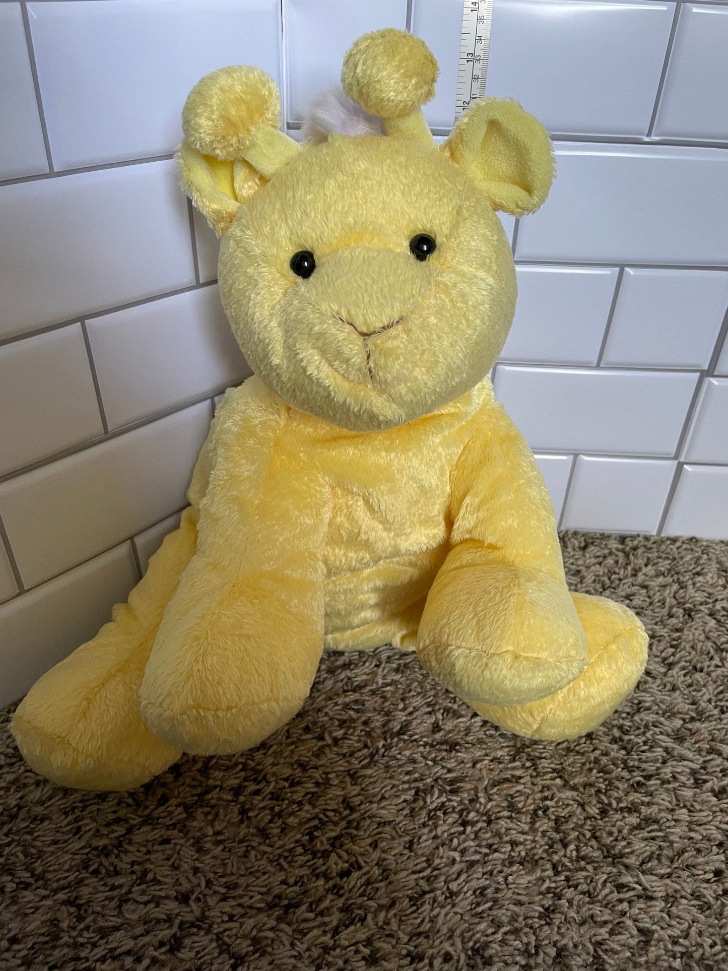 Tri Russ Tallie Yellow Giraffe Plush with purple mane and spots Made for Target