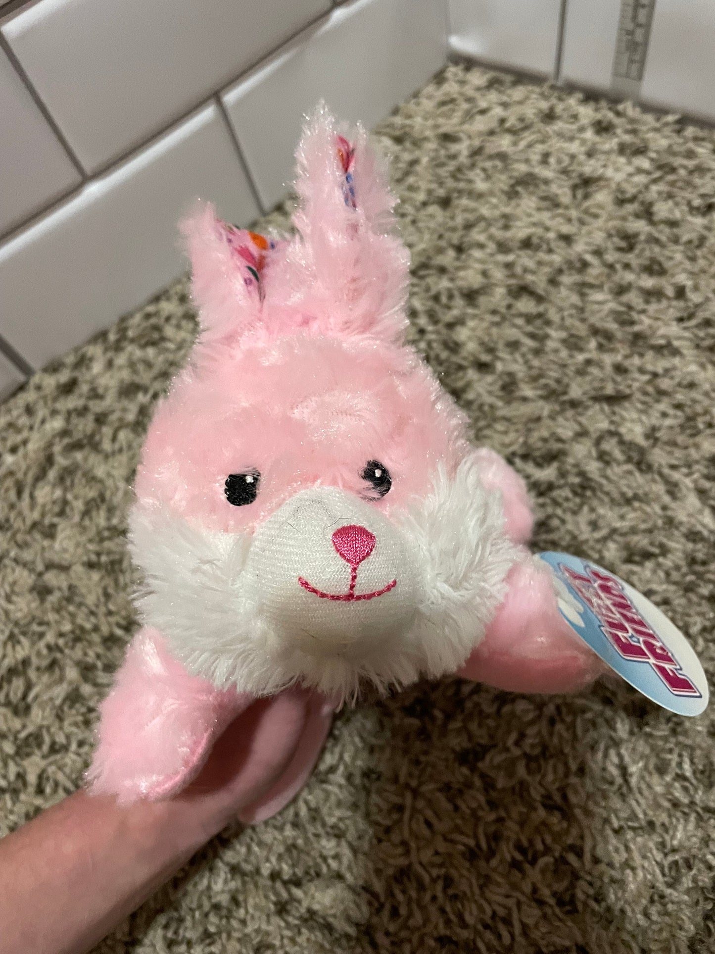 Fuzzy friends pink bunny Plush nwt