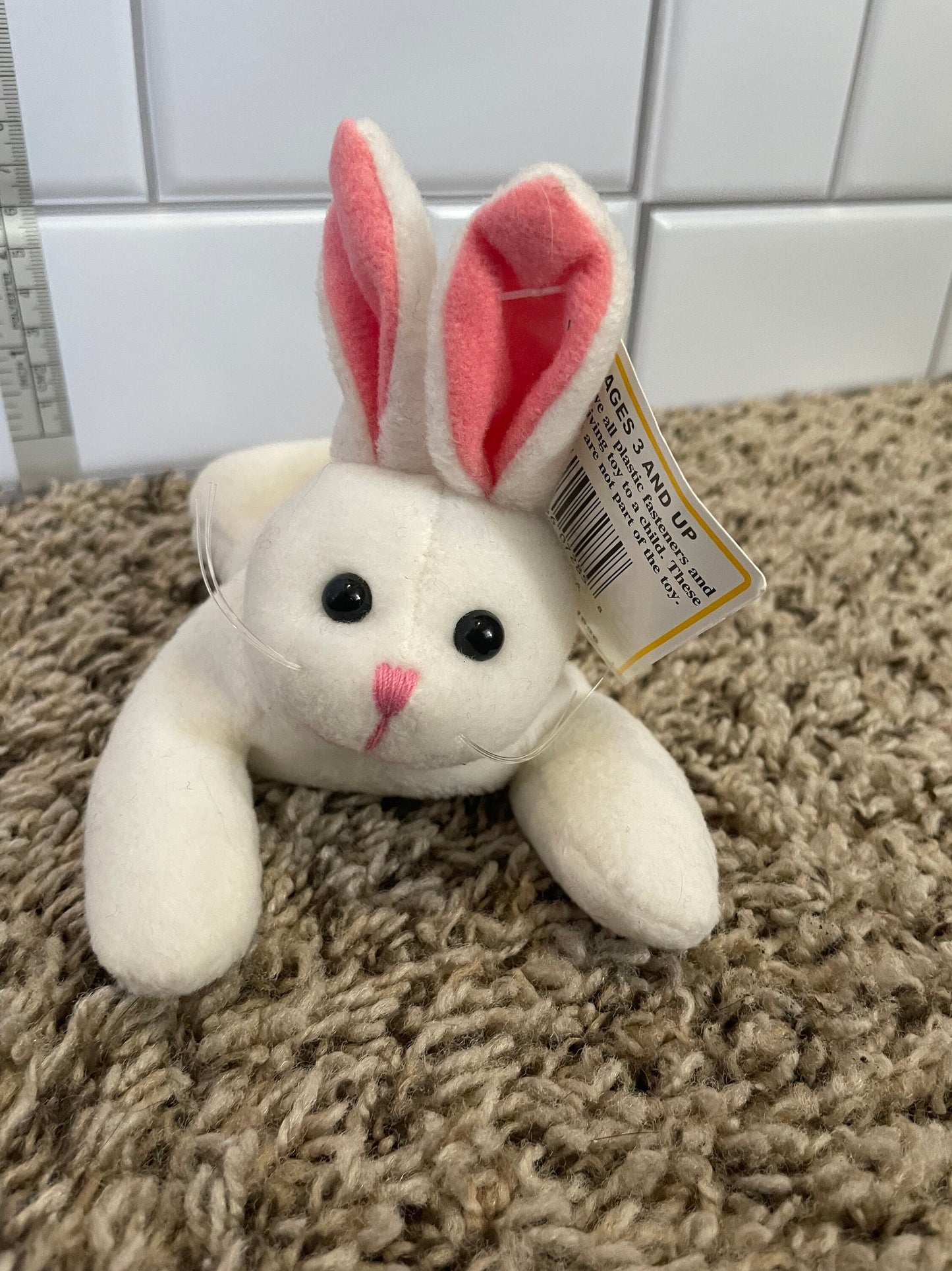 Huggable honeys white rabbit plush nwt