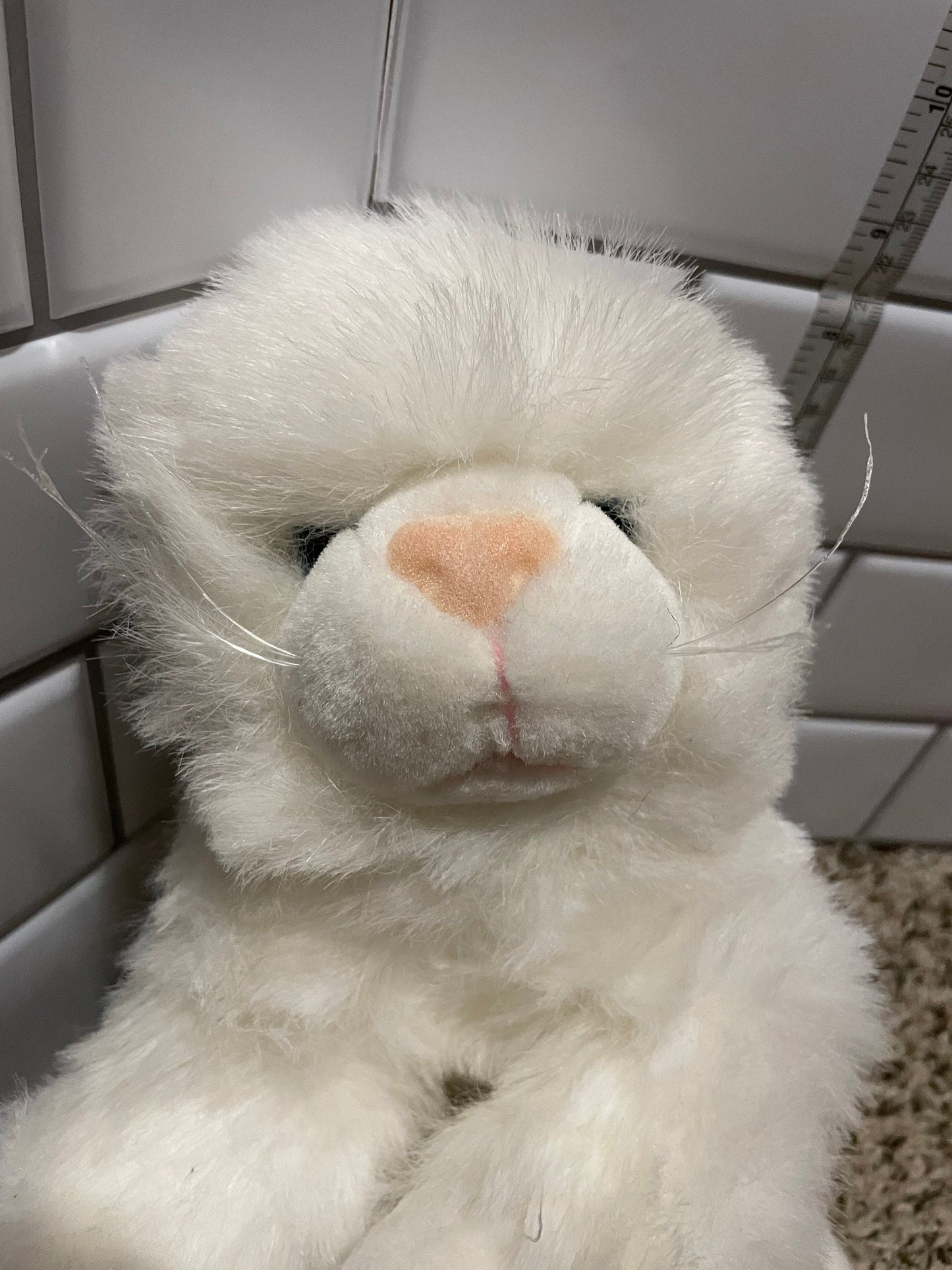 Circus circus white cat plush