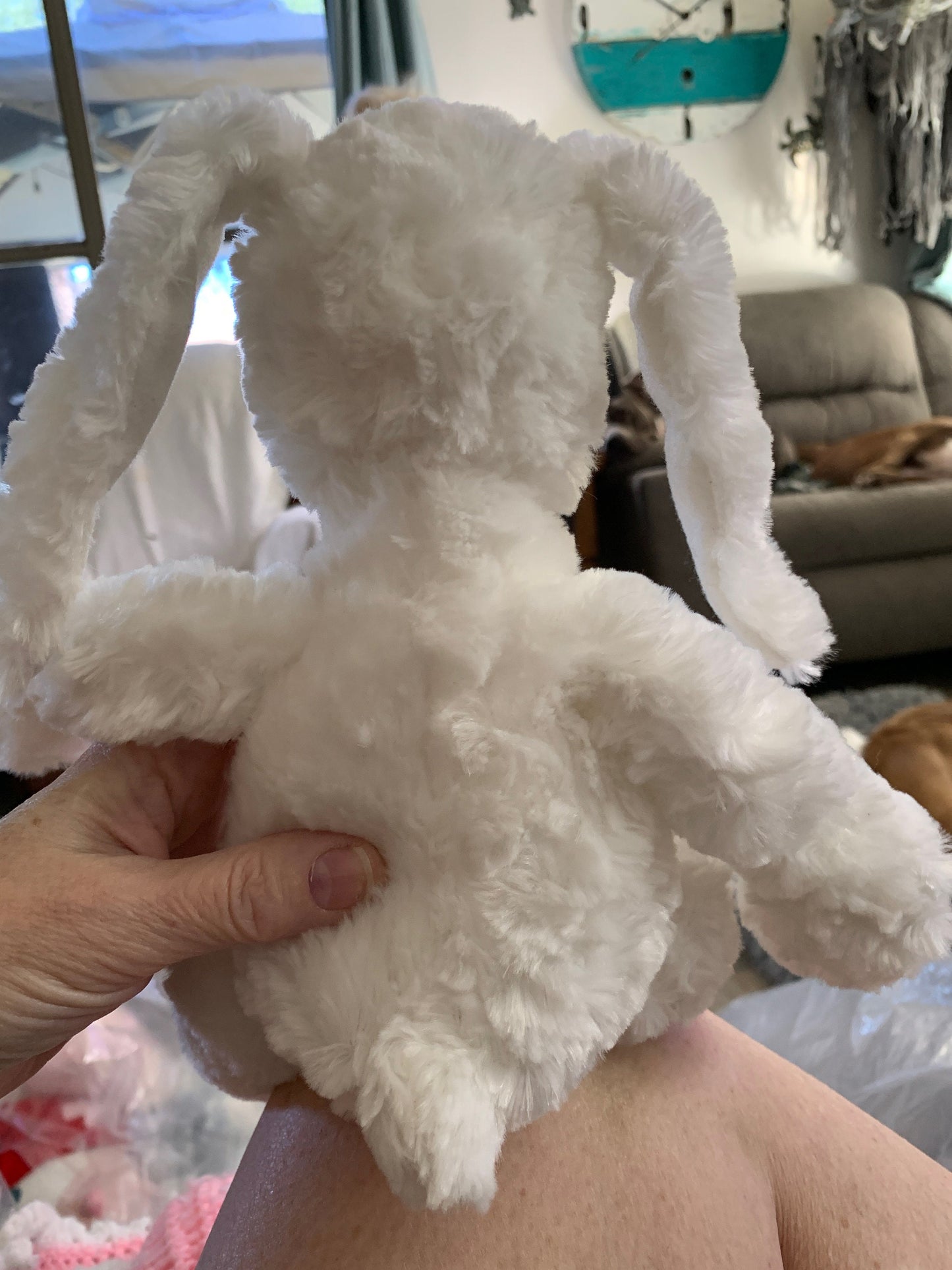 Vintage ASI White Bunny Rabbit Plush. Super soft!