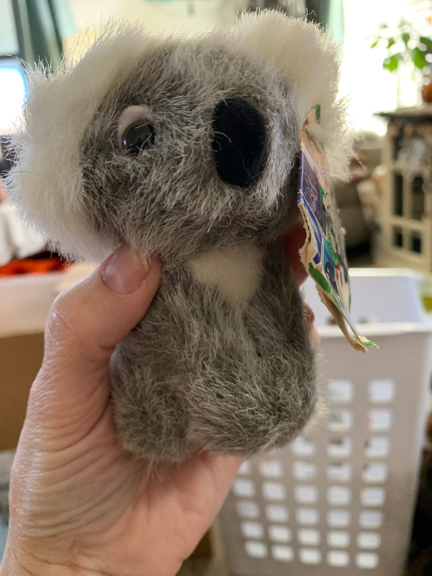Vintage 1995 K&M Koala Bear Plush, 4" NWT (Damage to Tag)