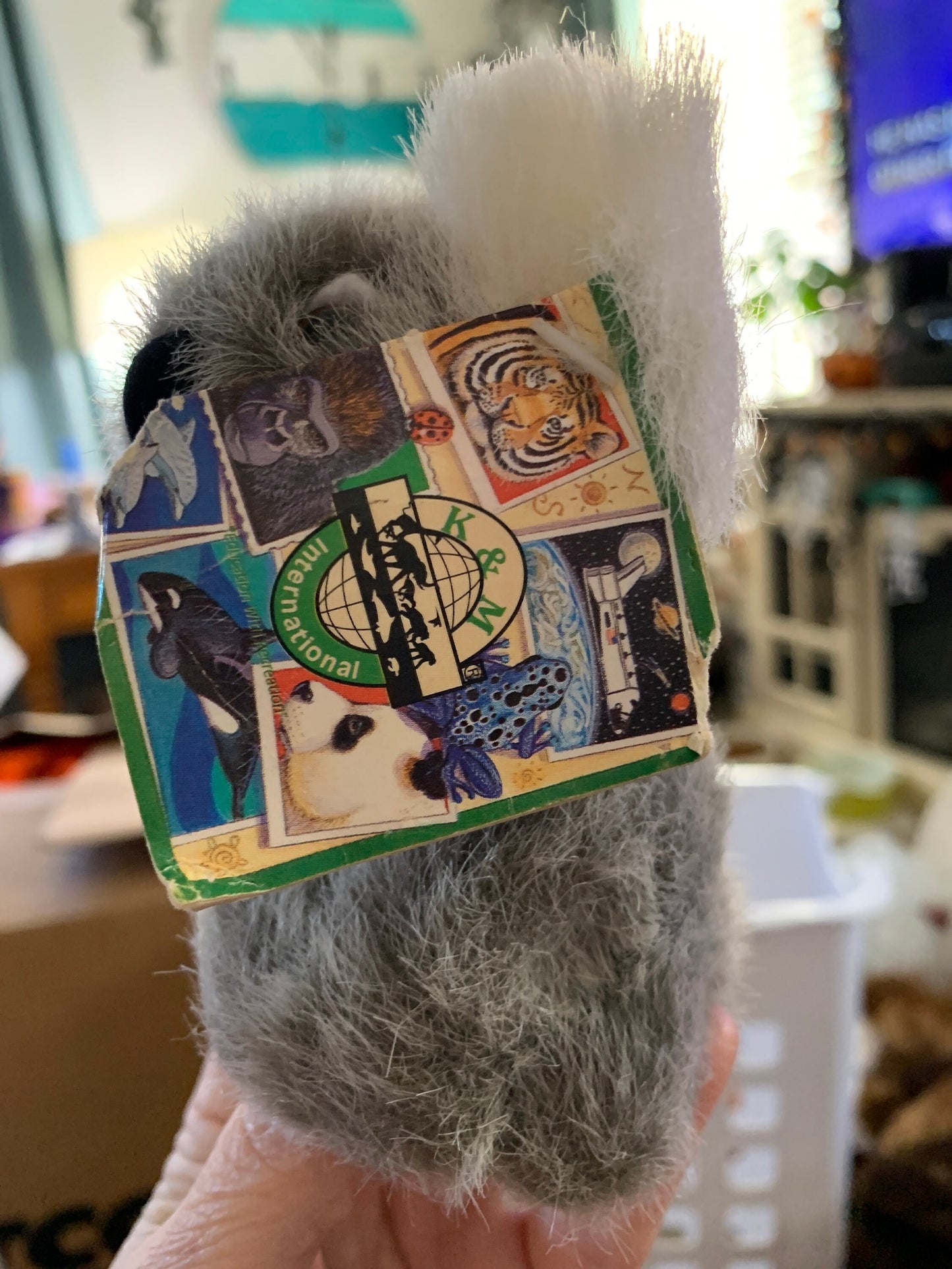 Vintage 1995 K&M Koala Bear Plush, 4" NWT (Damage to Tag)
