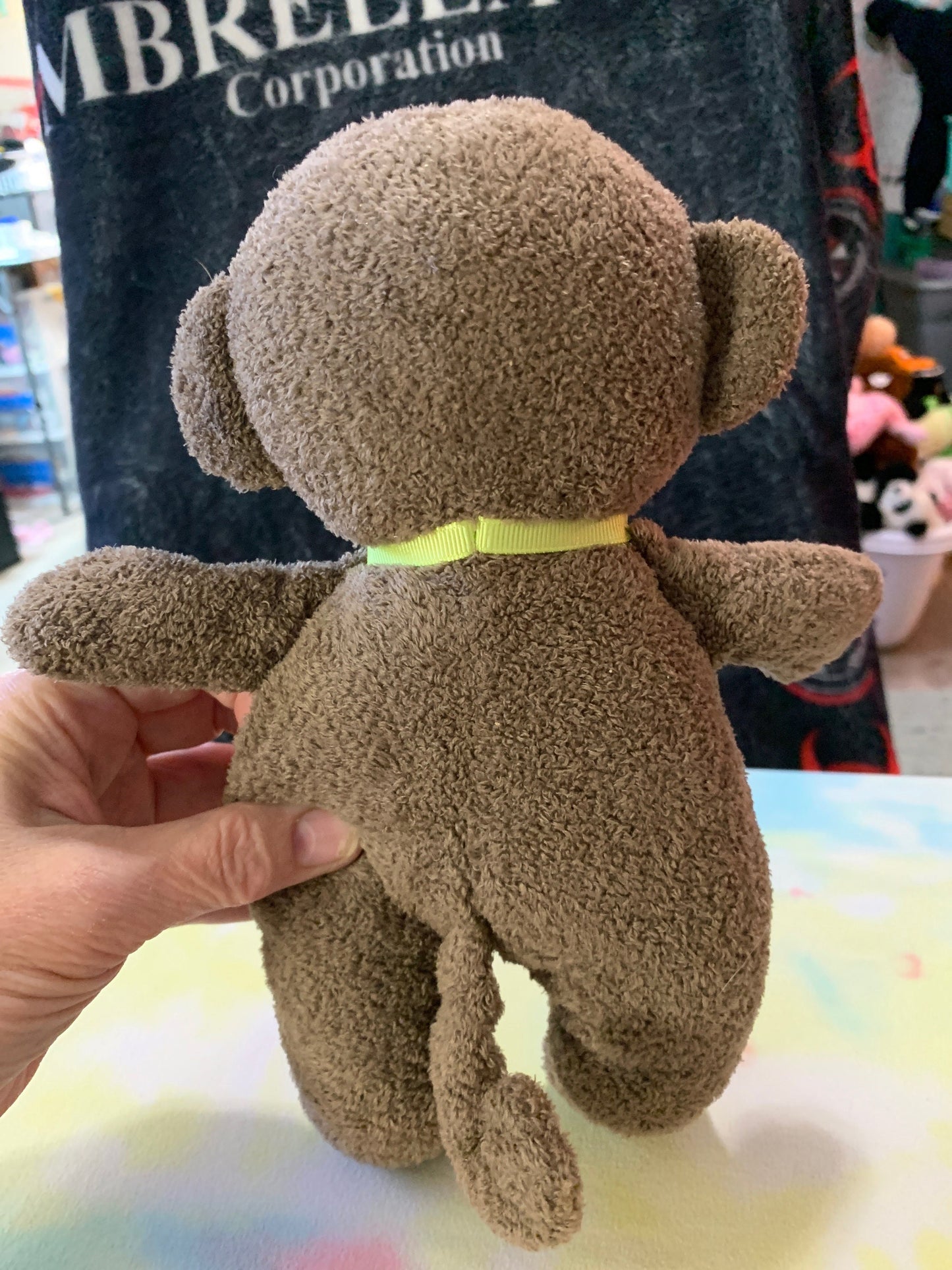 Carters  Brown and Tan Monkey Rattle Plush. Approximately 8”