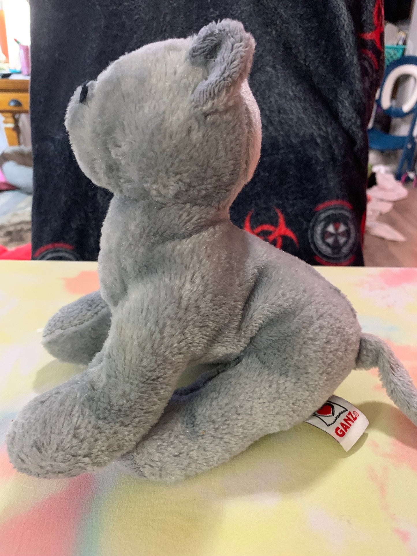 Webkinz Charcoal Gray Cat Plush. No code
