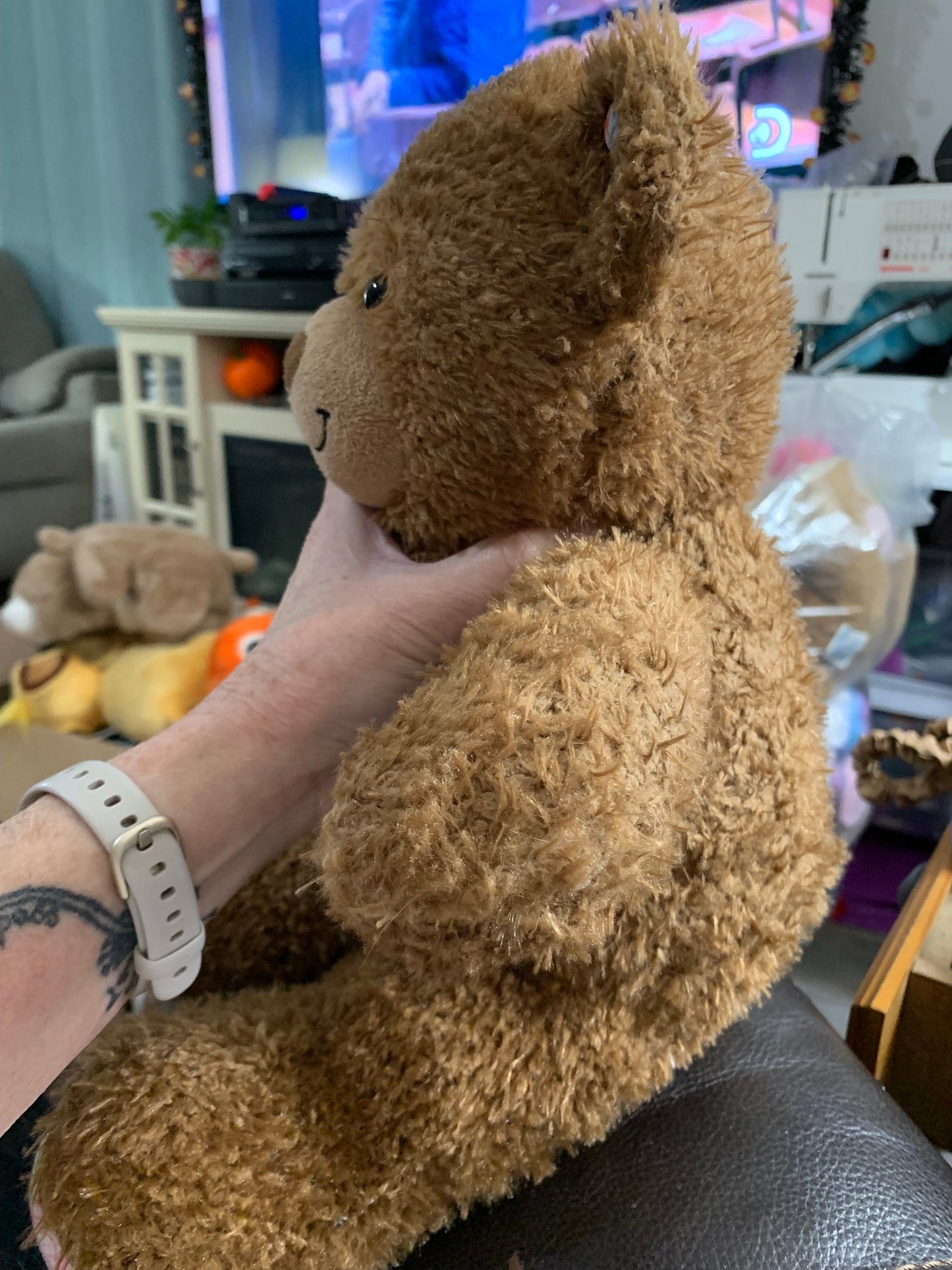 Build A Bear Brown Hearts And Hugs Teddy Plush With Red Heart
