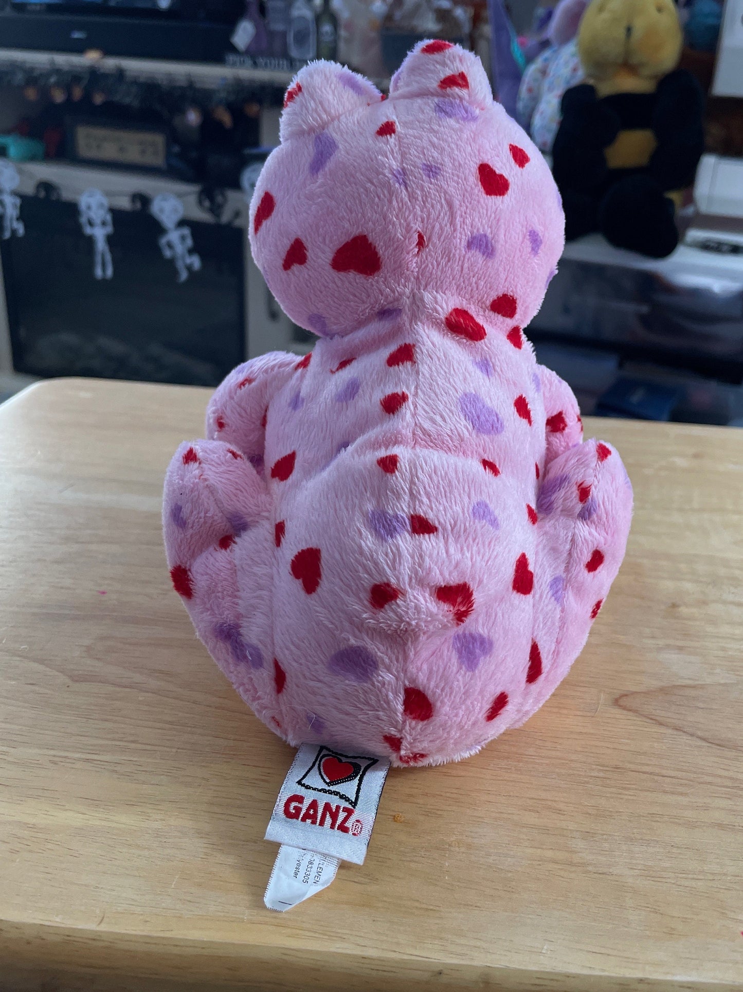 Webkinz Pink, Red and Purple Love Frog Plush.  EUC and No Code