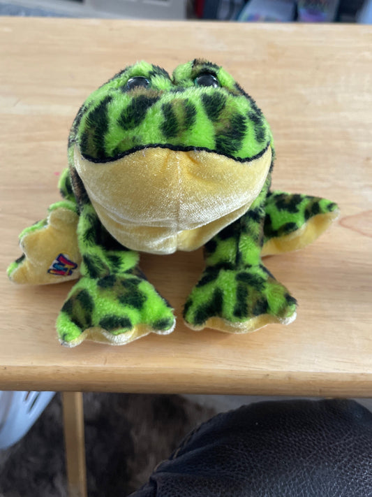 Webkinz Lil Kinz Bull Frog Plush, Green and Black (No Code)