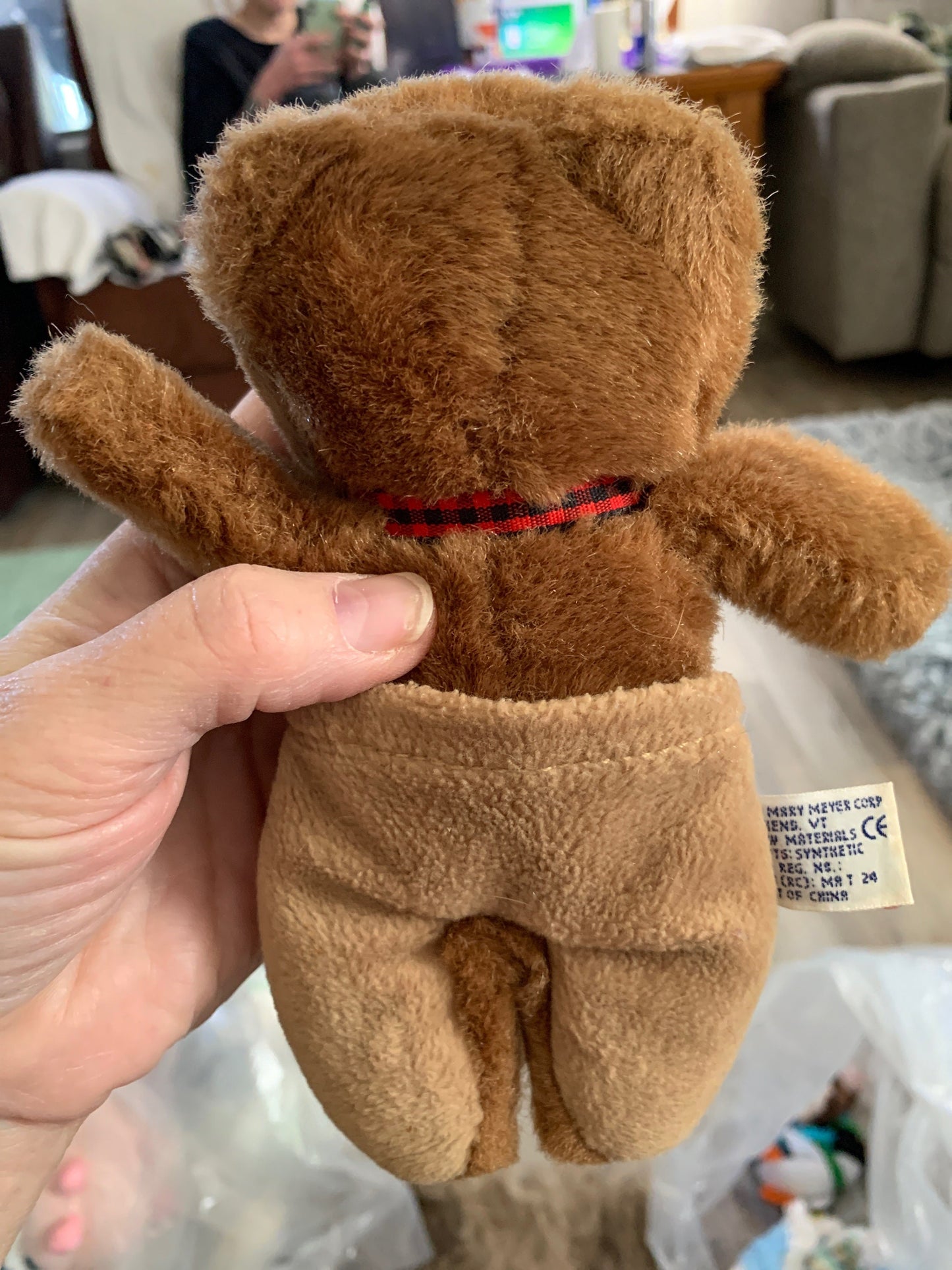 Mary Meyer Brown Tippy Toes Finger Puppet Plush. 1993 Small  Puppet