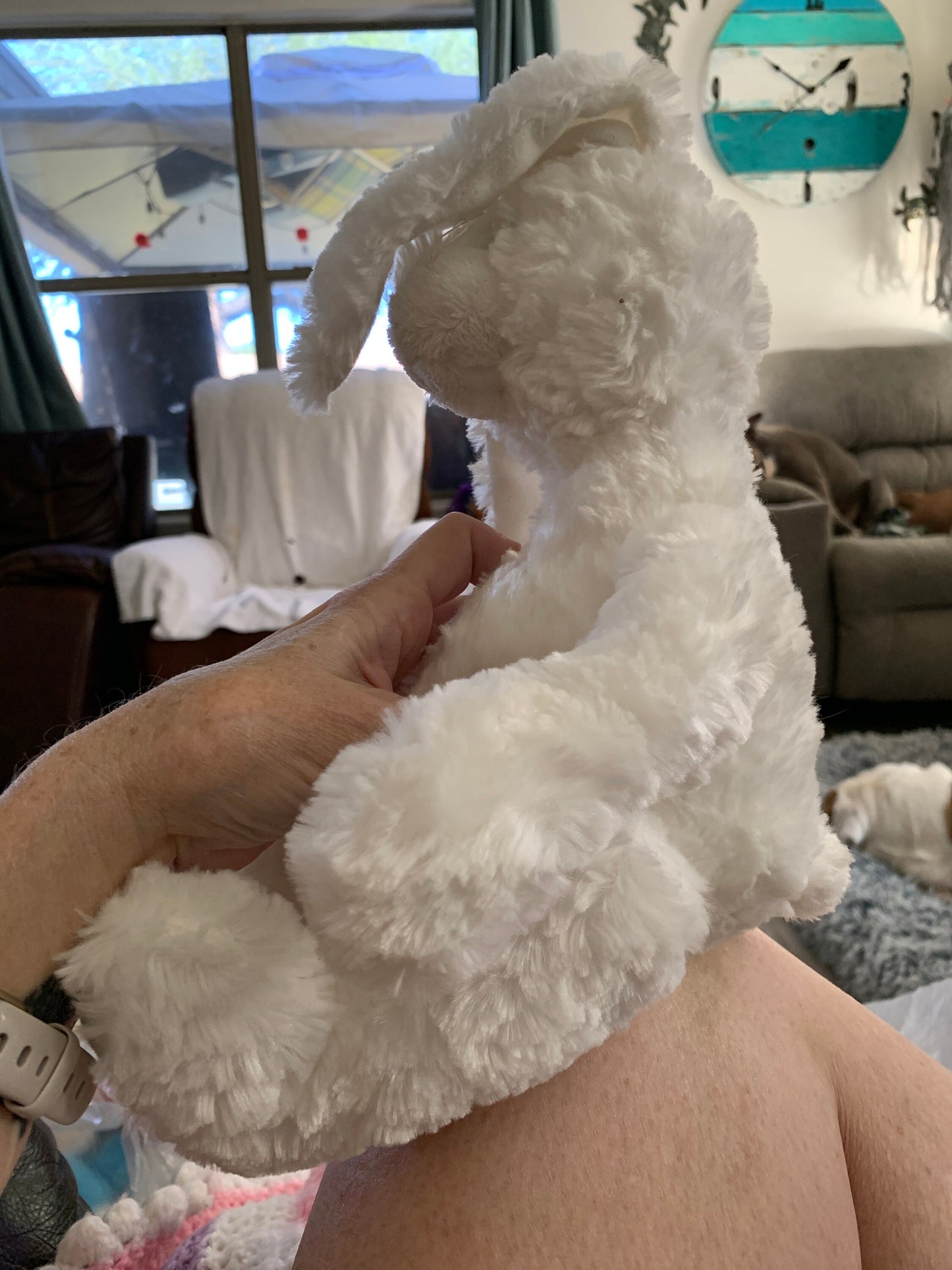 Vintage ASI White Bunny Rabbit Plush. Super soft!