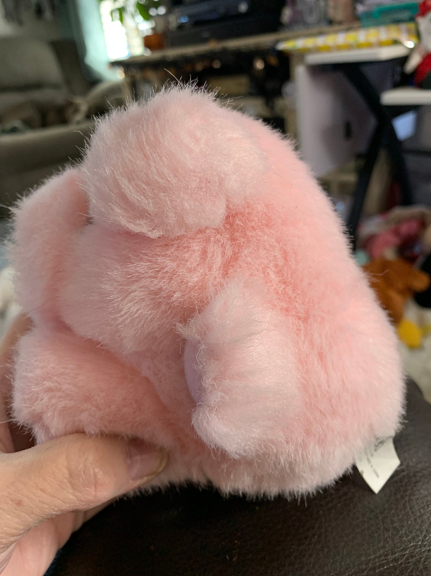 Pink Pig Plush. Oriental Trading Company Sitting Position. Small!