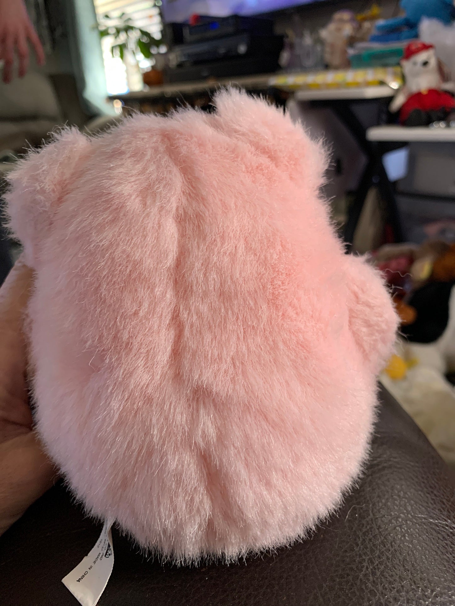 Pink Pig Plush. Oriental Trading Company Sitting Position. Small!