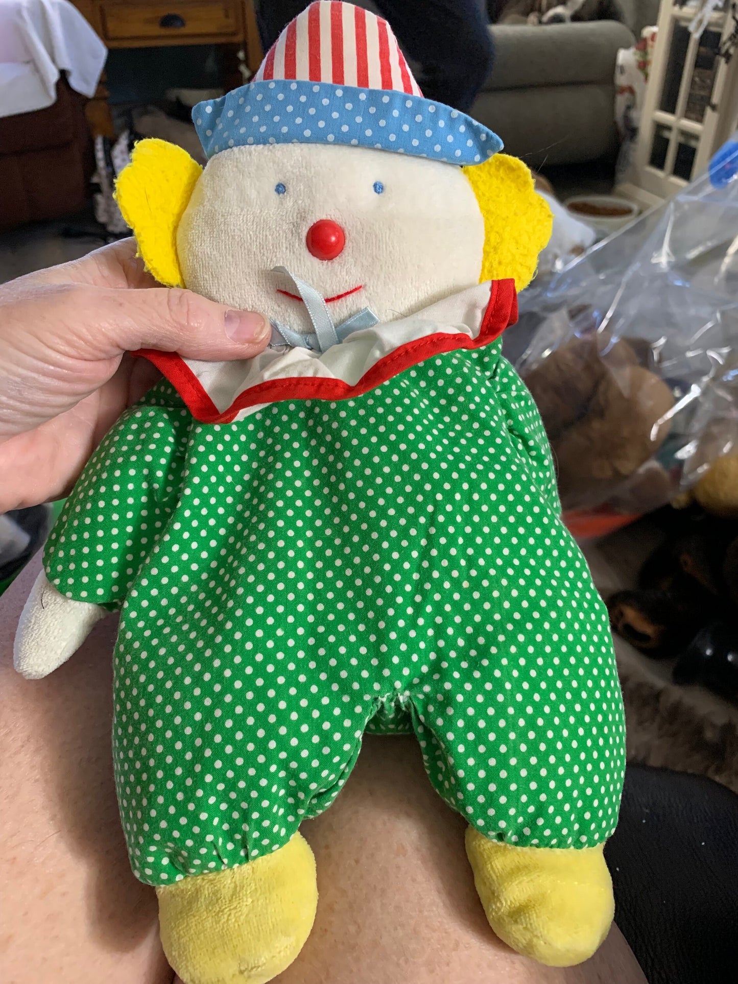 Vintage Kids Gifts Clown Plush. Very very rare and hard to find! Terry Cloth