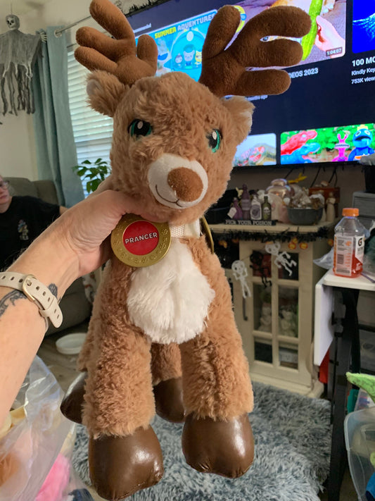 Build A Bear Rudolph the red nose reindeer plush. Prancer Plush