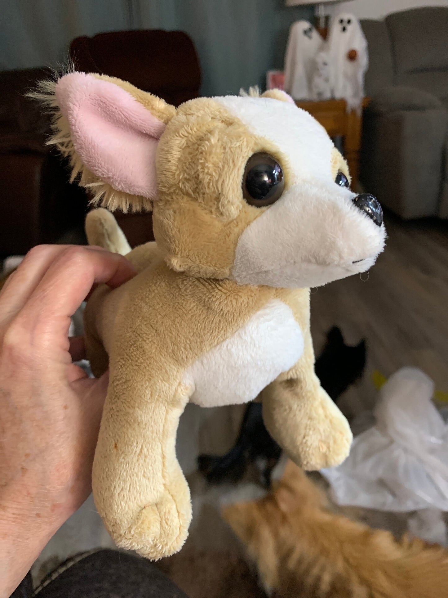 Webkinz Tan and White Chihuahua Dog Plush. No Code