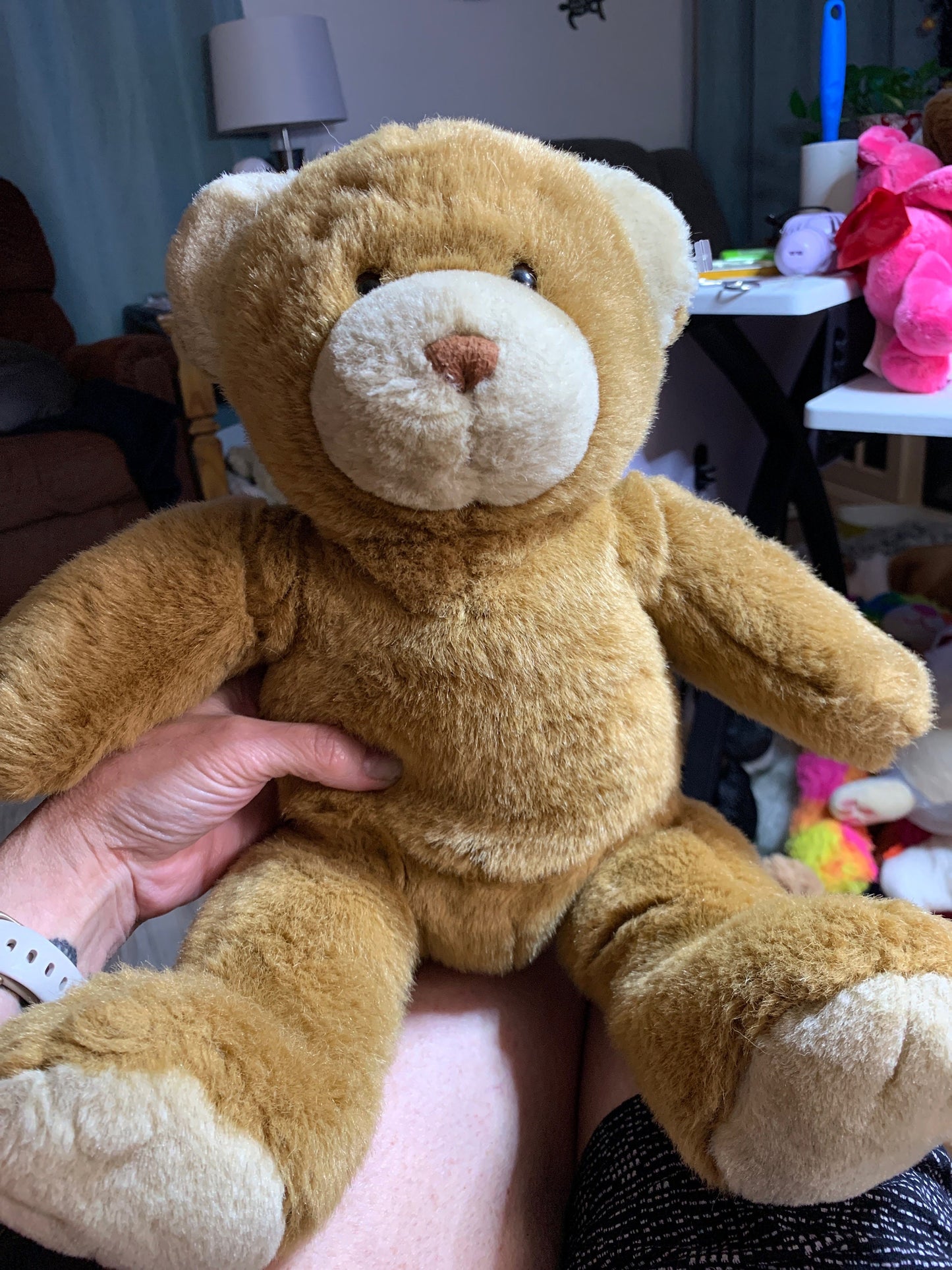 Build a Bear Brown And White Happy Cub Teddy Bear Plush. RETIRED