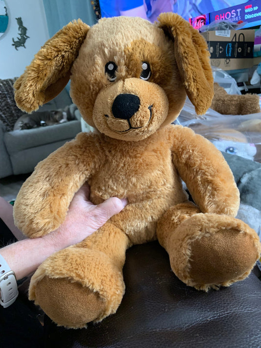 Build A Bear Light Brown Chocolate Chunk Puppy Dog Plush